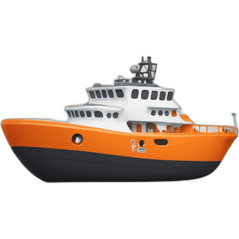 orange rescue ship emoji