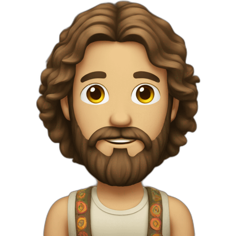 hippie bearded man emoji