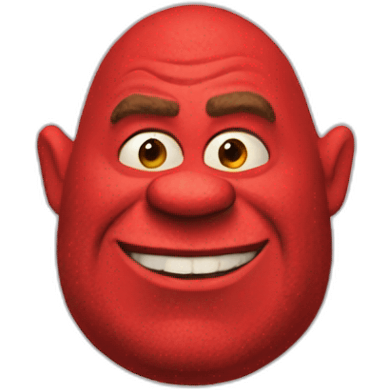 red-shrek emoji