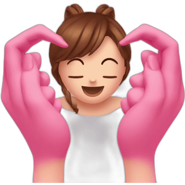 Dva qui fas un coeur avec ces mains emoji