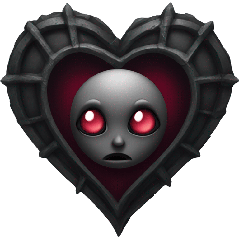 Gothic heart emoji