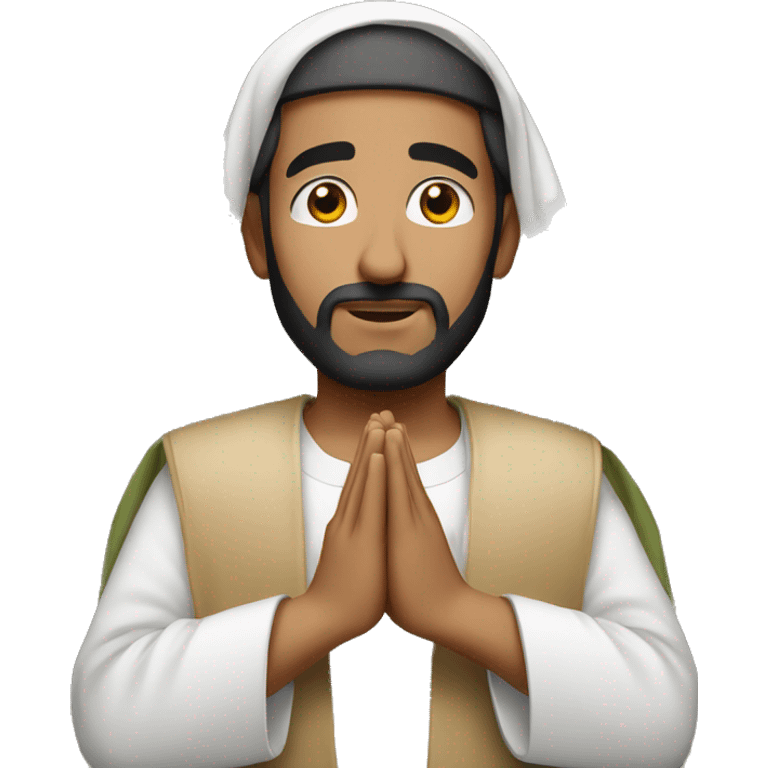 an arab man praying salah emoji