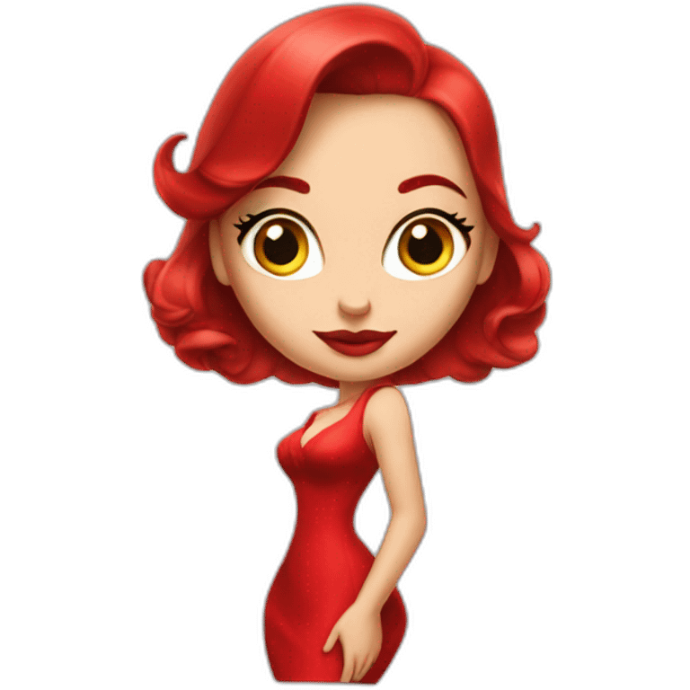 jessica rabbit in a red dress emoji