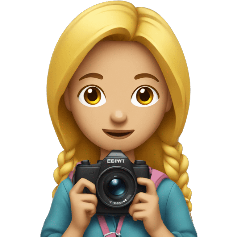 Girl with camera  emoji