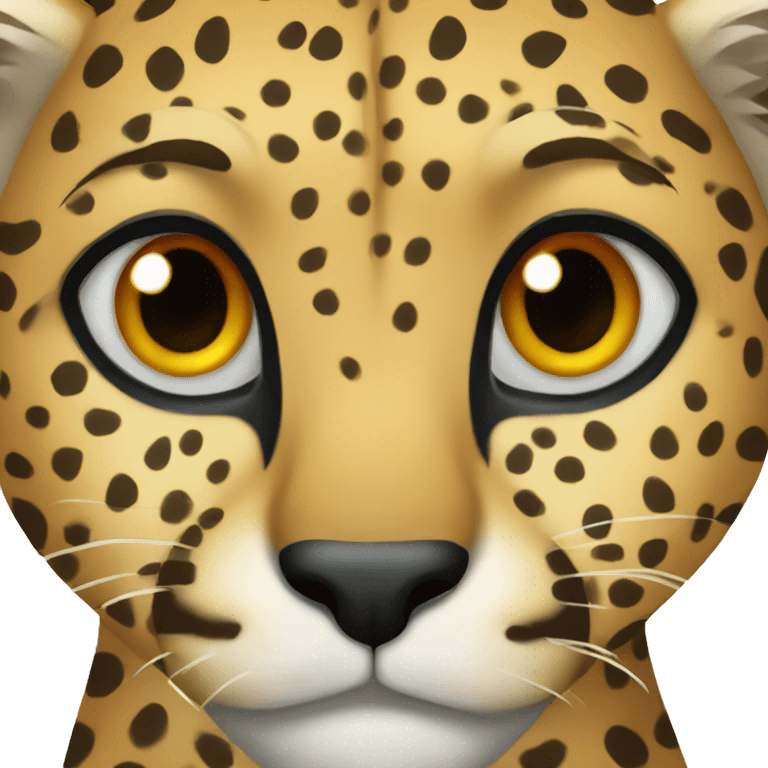 Cheetah heart emoji