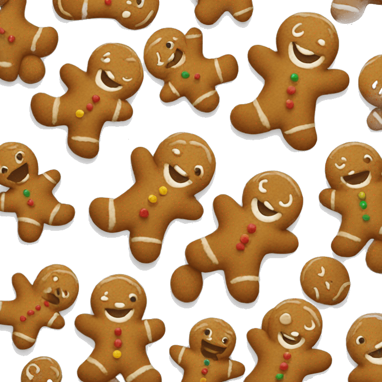 Gingerbread man emoji