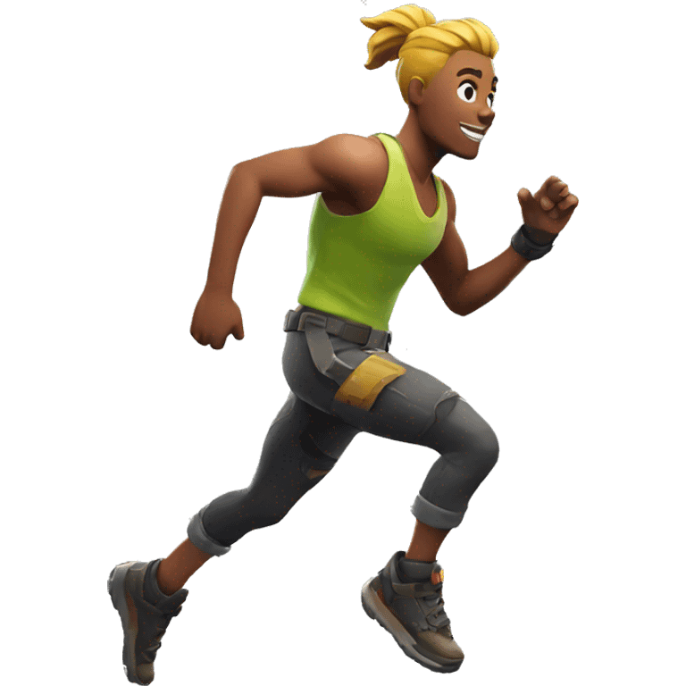 fortnite character running emoji