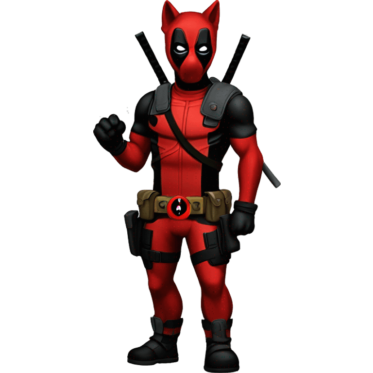 Deadpool wolf emoji