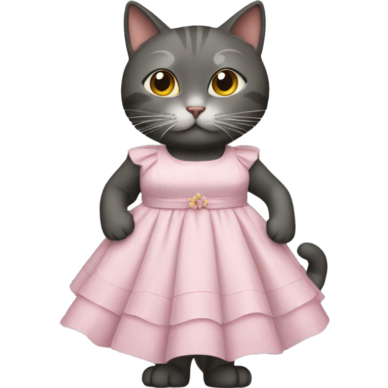 Cat in a dress emoji