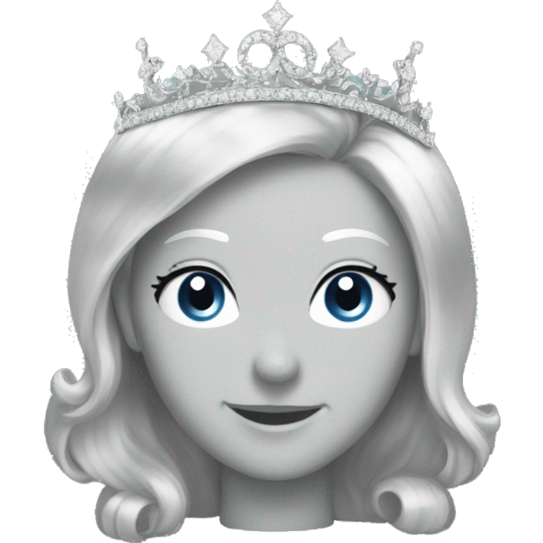 silver sparkly tiara emoji