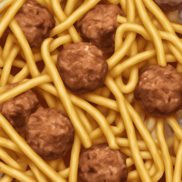 Spaghetti and meatballs  emoji