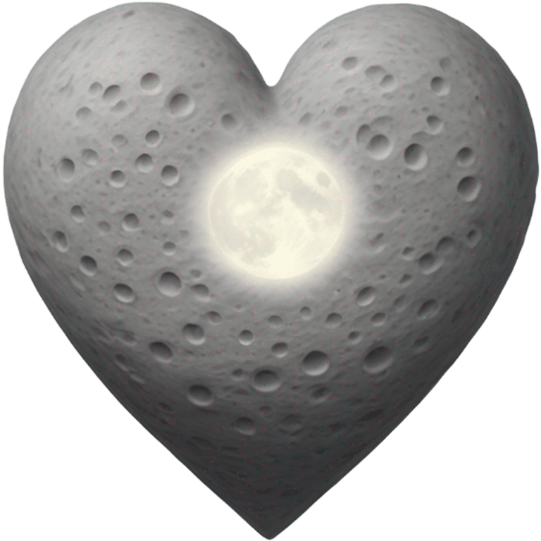 Moon heart emoji