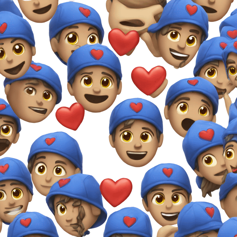 corazón azul francia  emoji