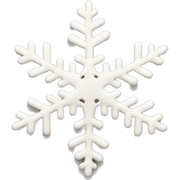 Cream snowflake emoji