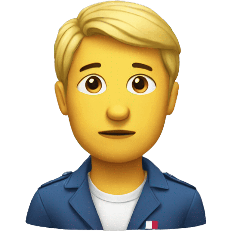 Pensive french emoji