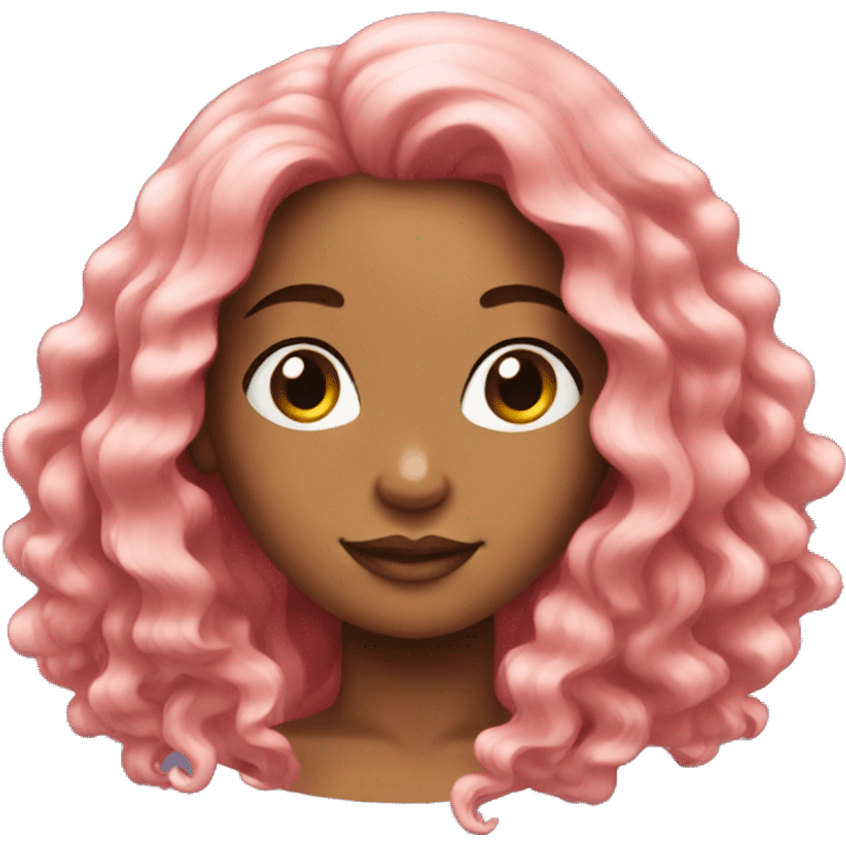 Mermaid with gorgeous hair  emoji