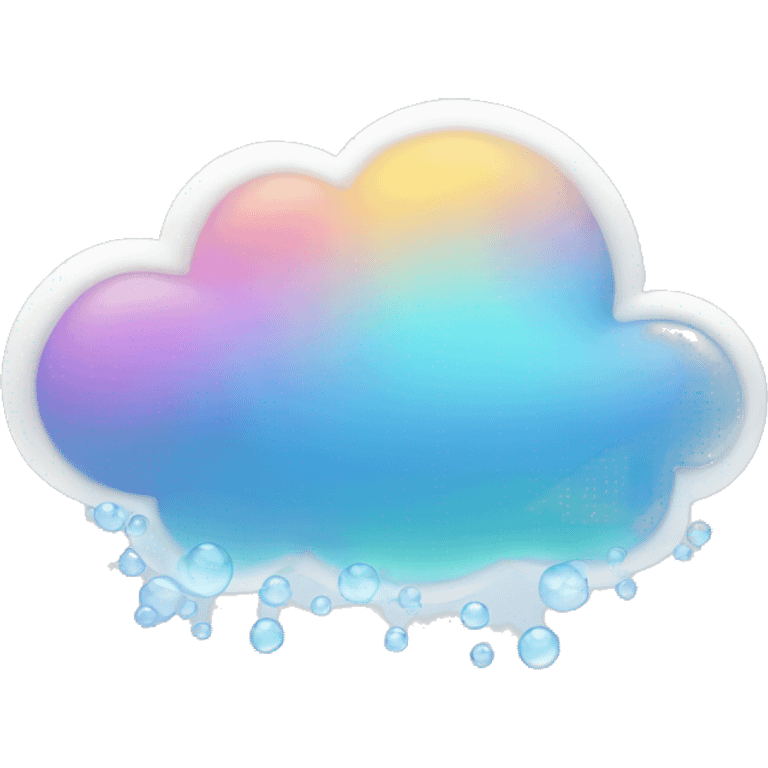 bubbles cloud  emoji