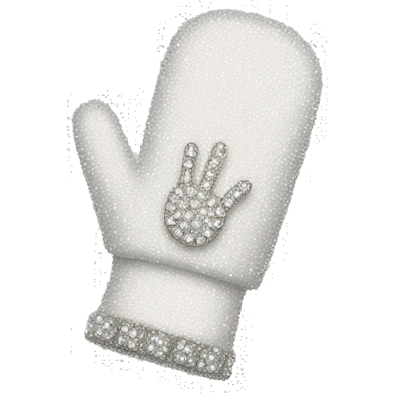 white glove with rhinestones  emoji