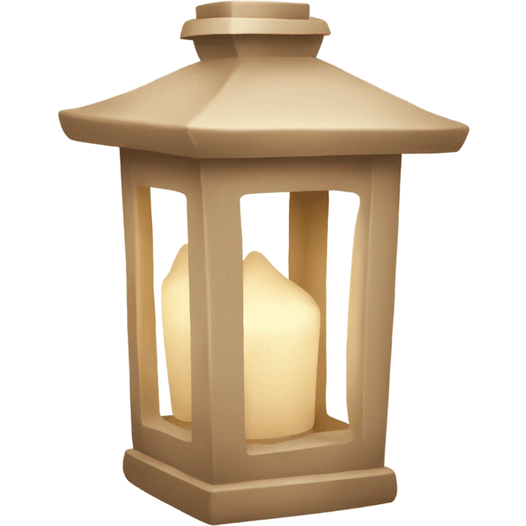 beige Christmas lantern emoji