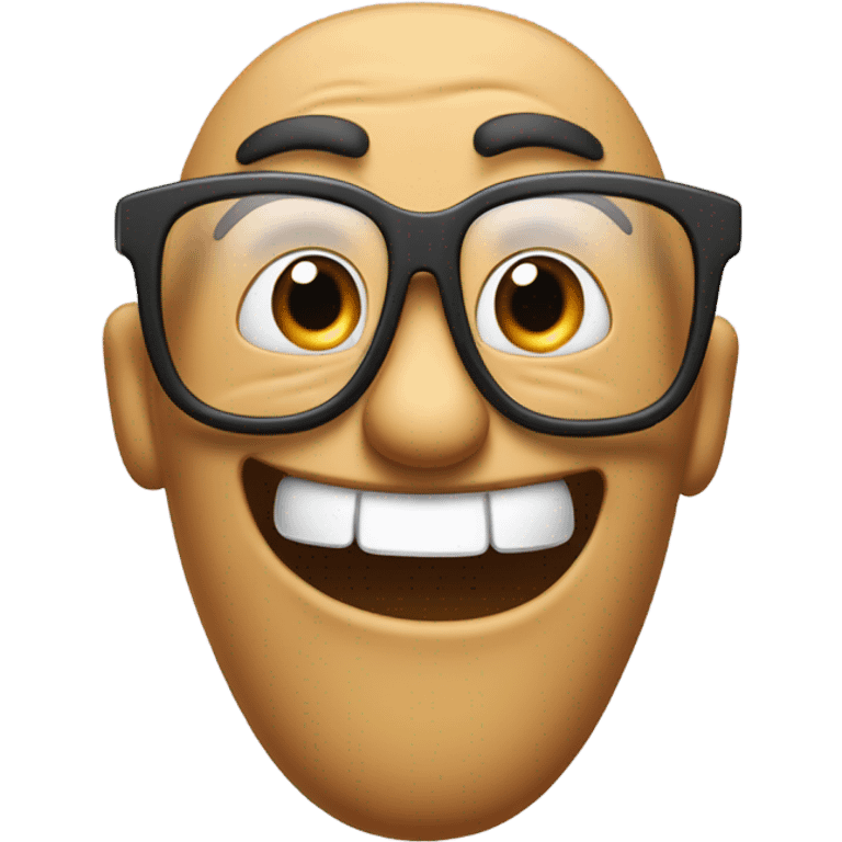 Fart with glasses emoji