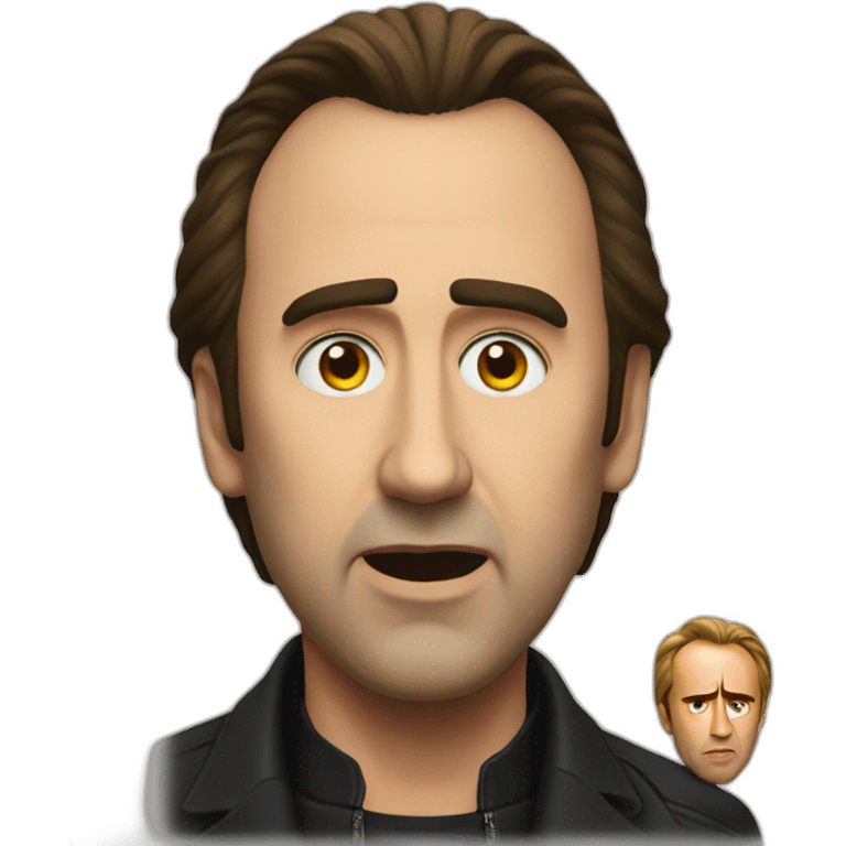 an evil nicolas cage emoji