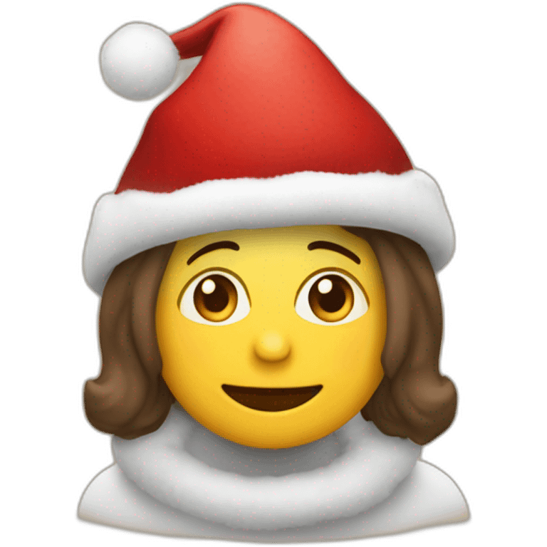 Cuy con gorro de navidad emoji