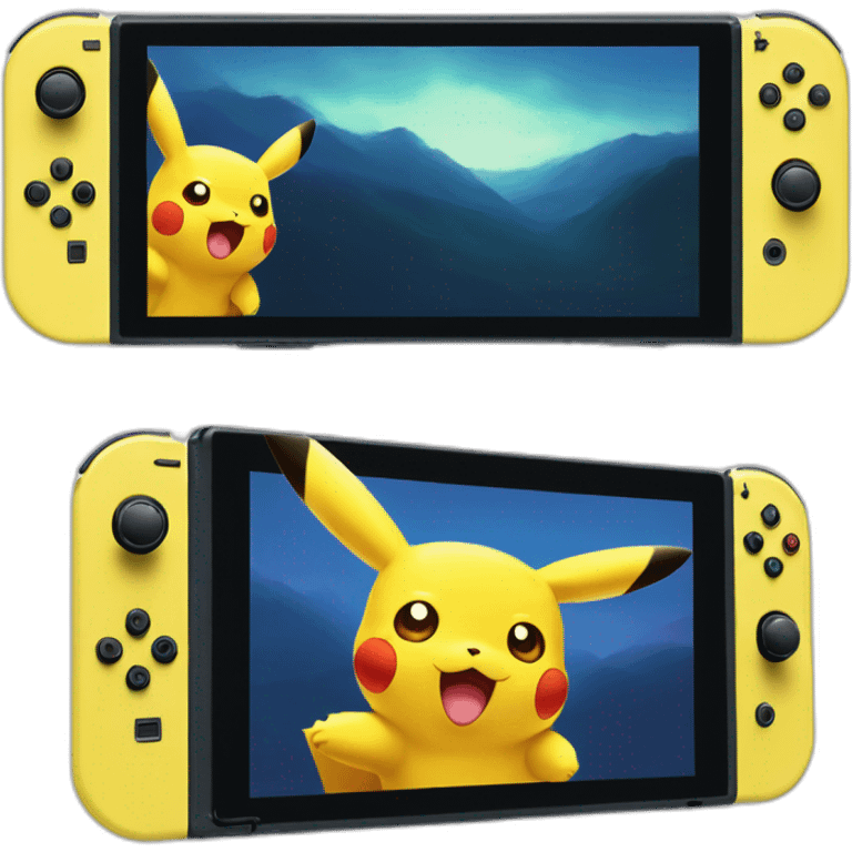 Pikachu sur la switch emoji