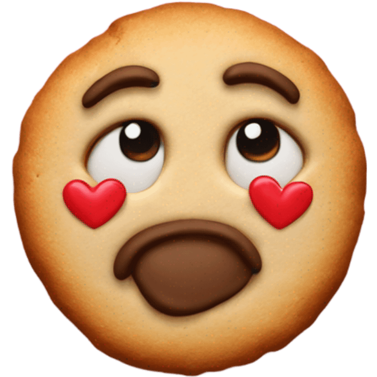 valentine cookie emoji