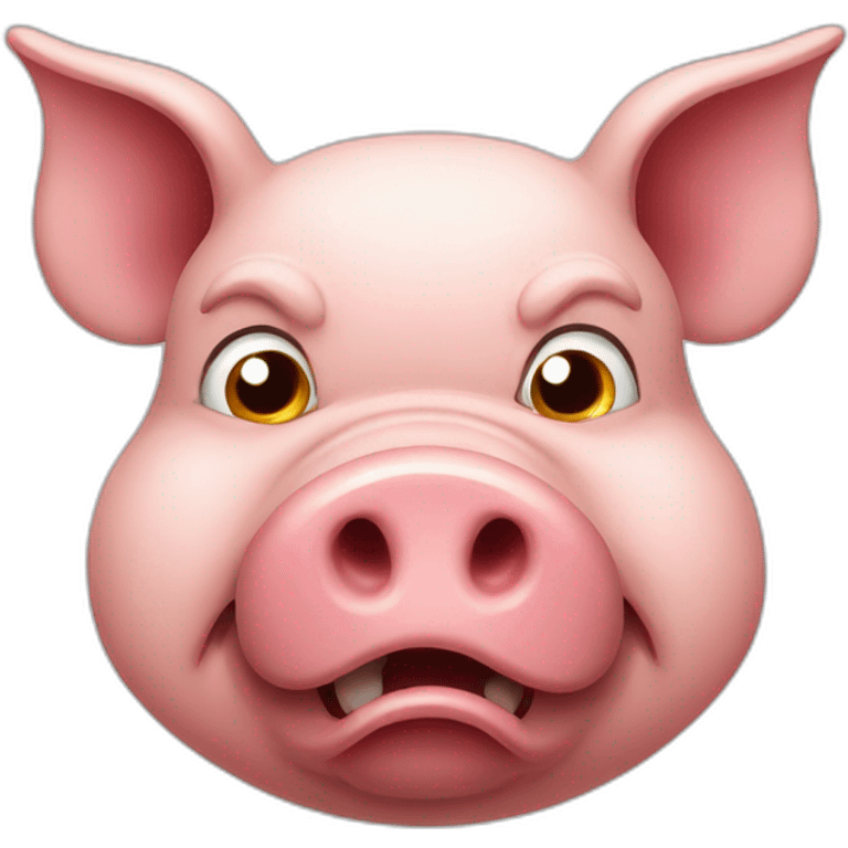 angry pig emoji