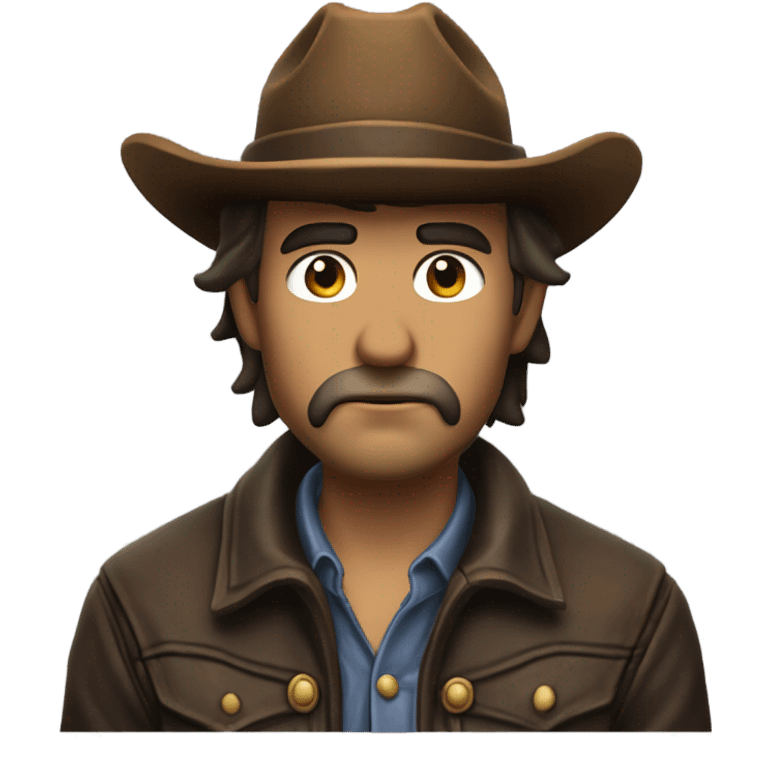 Sad cowboy emoji