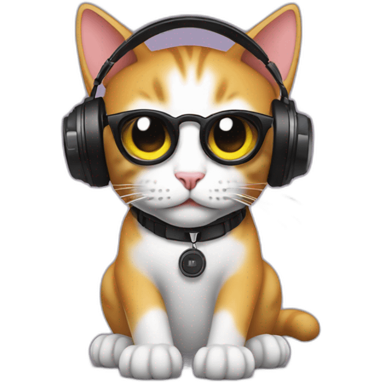 Cat dj emoji