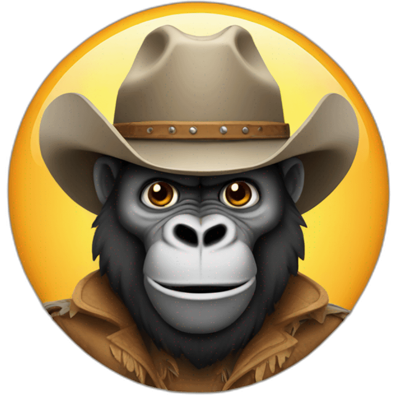 cowboy gorilla emoji