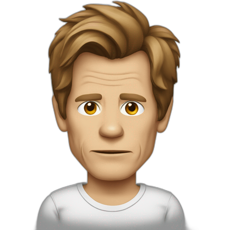 kevin-bacon cartoon wearing shirt emoji