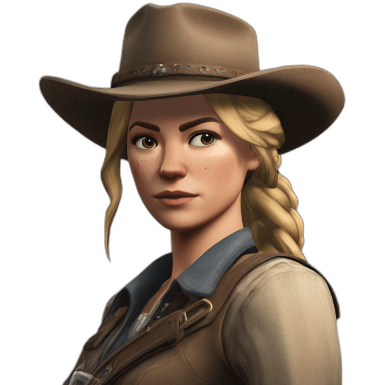 Sadie Adler shooting Micah Belle from Red Dead Redemption 2 emoji