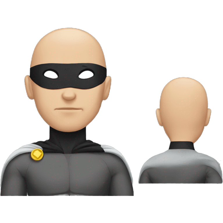 Bald superhero  emoji