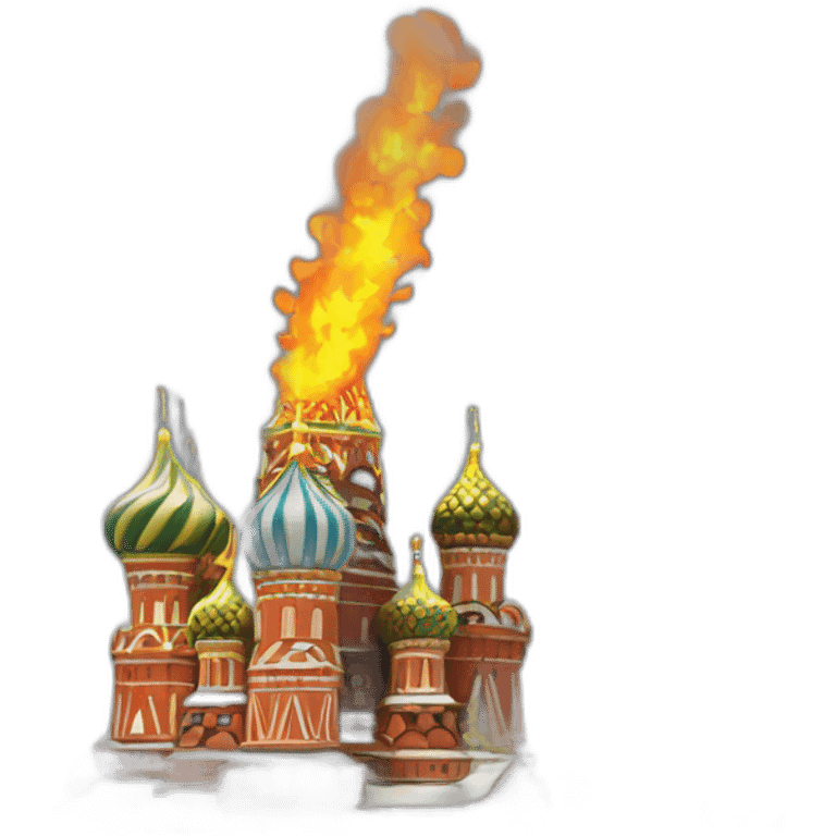 moscow kremlin on fire emoji