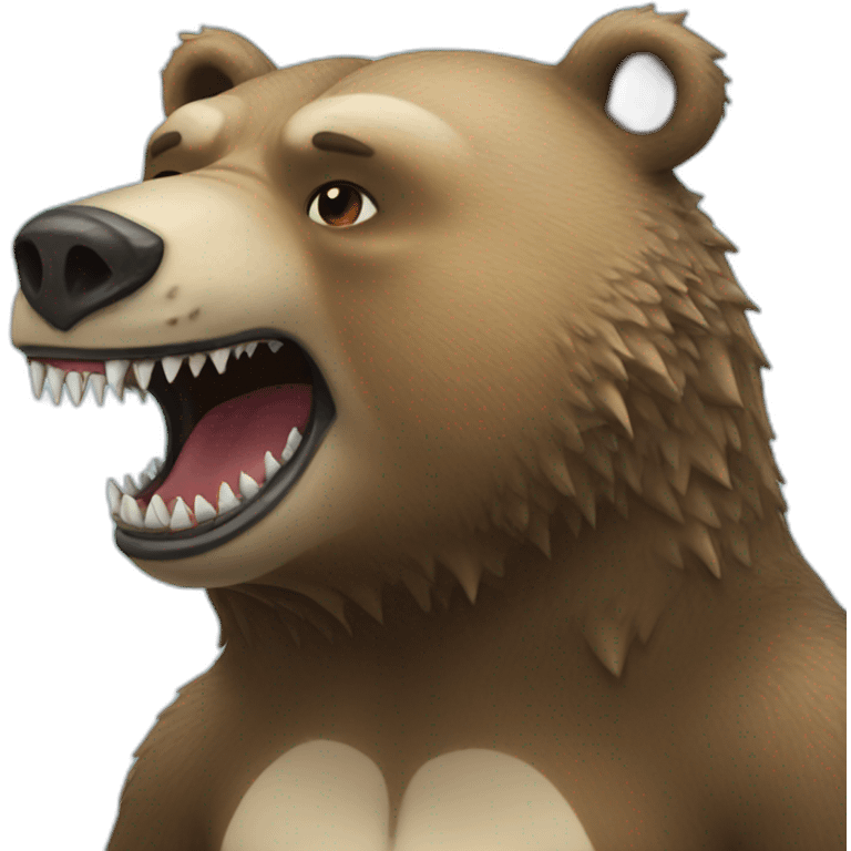 bear with sharks head emoji