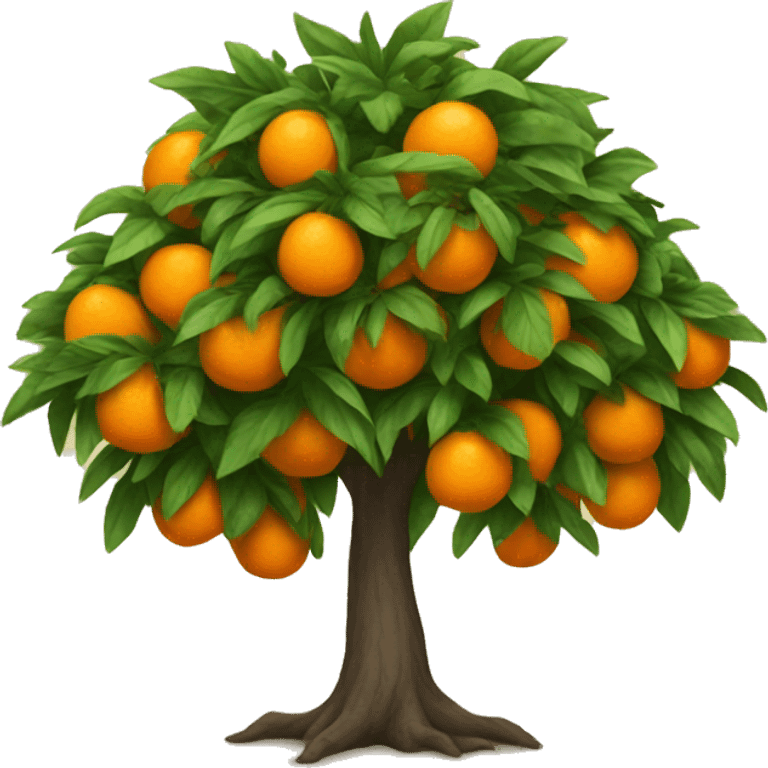 an orange tree emoji