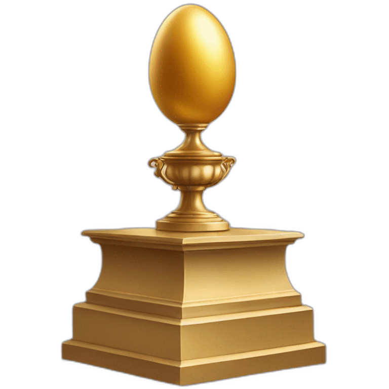 golden egg on pedestal emoji