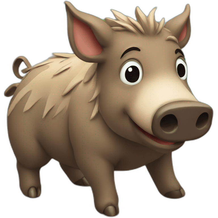 vacationing boar emoji