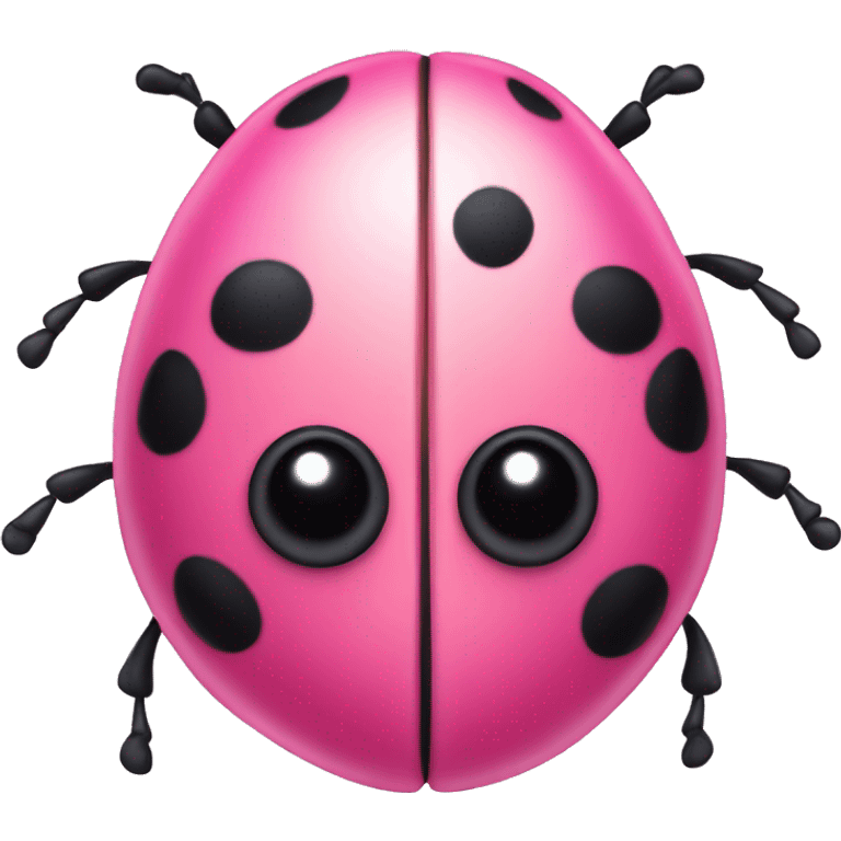 Pink lady bug  emoji