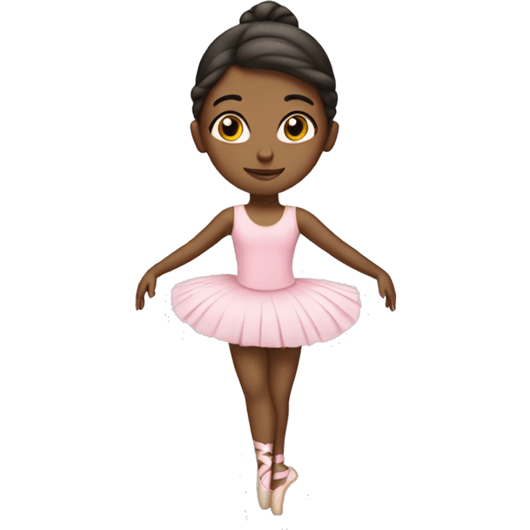 Make a 10 year old girl doing ballet emoji