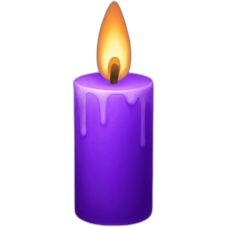 purple candle emoji