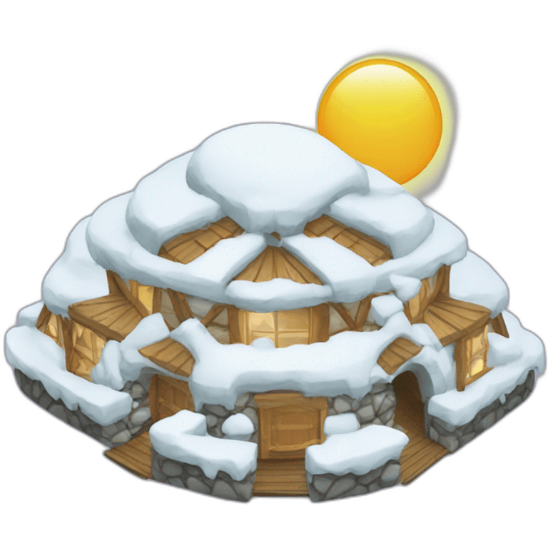 igloo summer party emoji