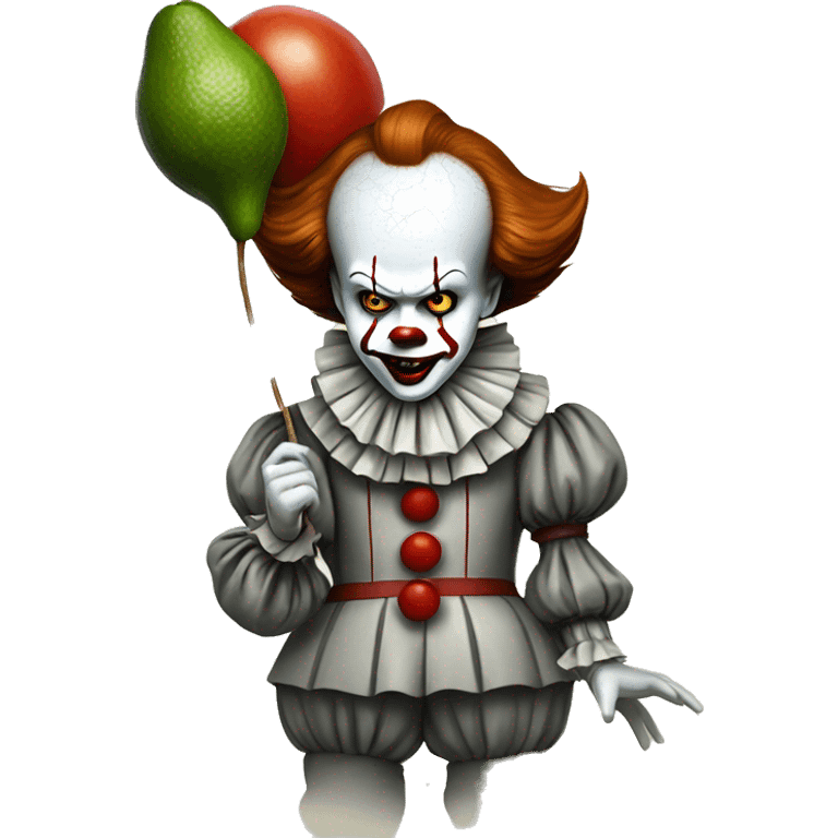 Pennywise with avocado emoji