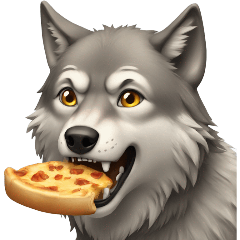 Hungry wolf emoji