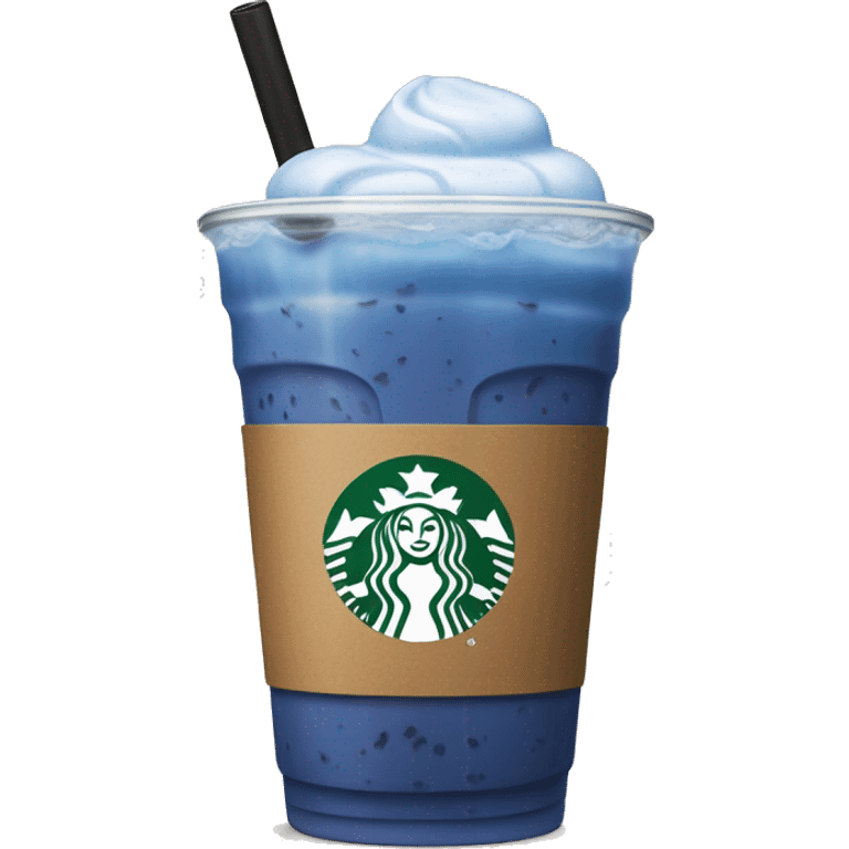 Starbucks Blue boba tea  emoji