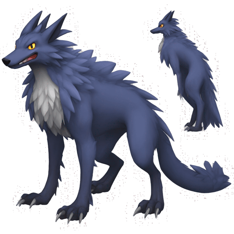 Lombax-Sergal-Nargacuga-Fakemon full body emoji