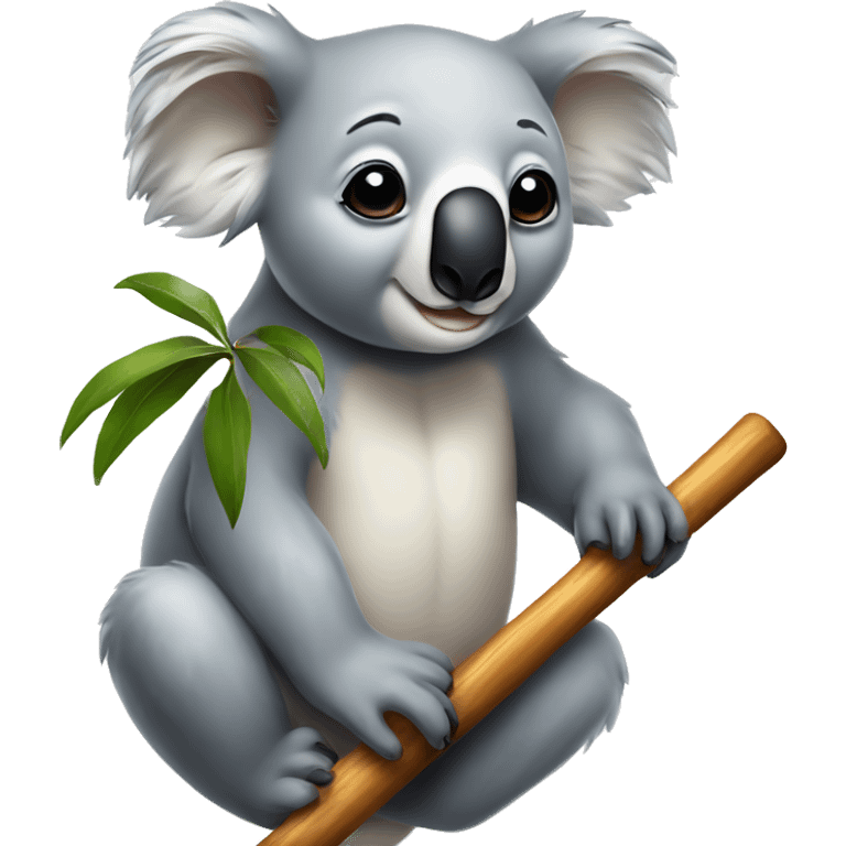 Koala bear on a cane emoji