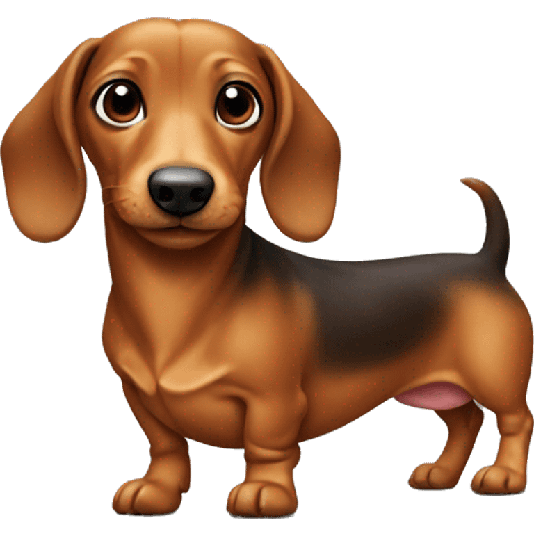 Mini wiener dog  emoji